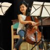 Emma feliz con su cello